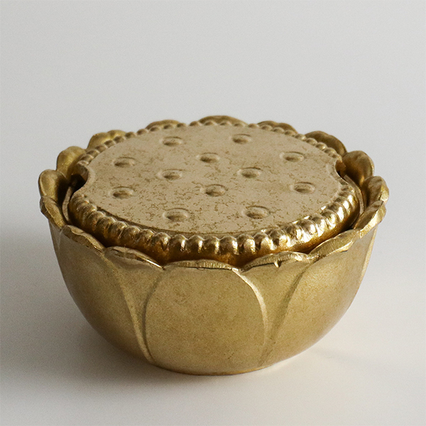 【高岡銅器】無心(六心)地藏-蓮台 香爐