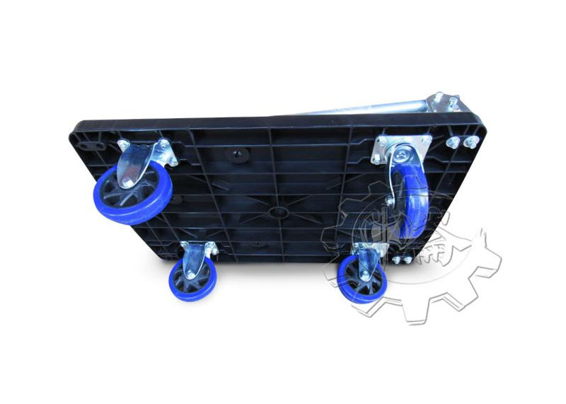 ＊中崙五金【缺貨中】耐重150KG 塑鋼板車 5吋 塑鋼手推車 塑鋼搬運貨車 塑鋼台車