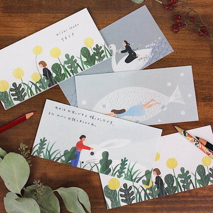 Hyogensha Mino Washi Paper Pad－Nishi Shuku Trip (Japanese Stationery Brand)