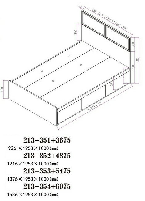 🌟包送裝🌟 213系列 白木紋配淺啡色 木板屏三櫃桶床系列