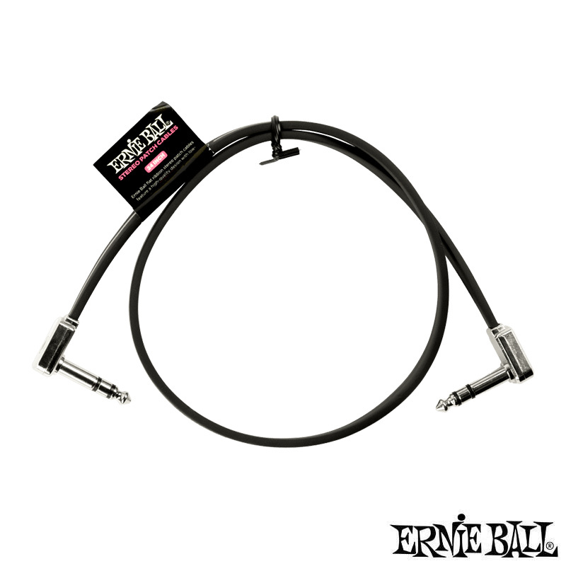 Ernie Ball Stereo Patch Cable 60.96公分 雙聲道 TRS 短導線