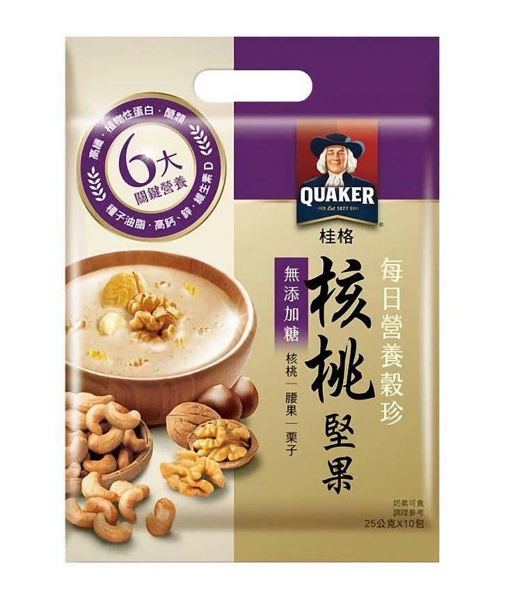 【桂格】每日營養穀珍核桃堅果無糖25g*10入