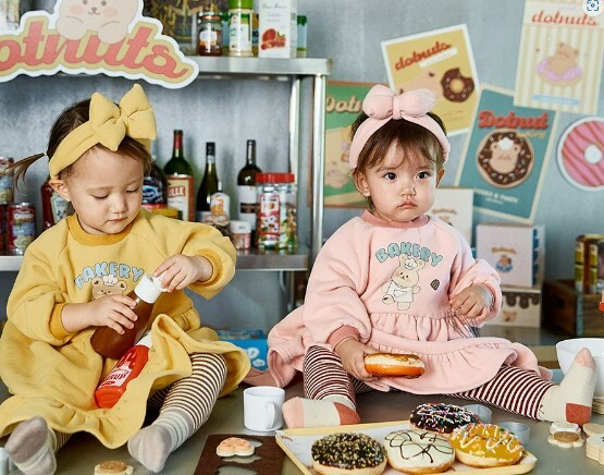 Dot to Dot Bakery Raglan 連衣裙及頭帶套裝