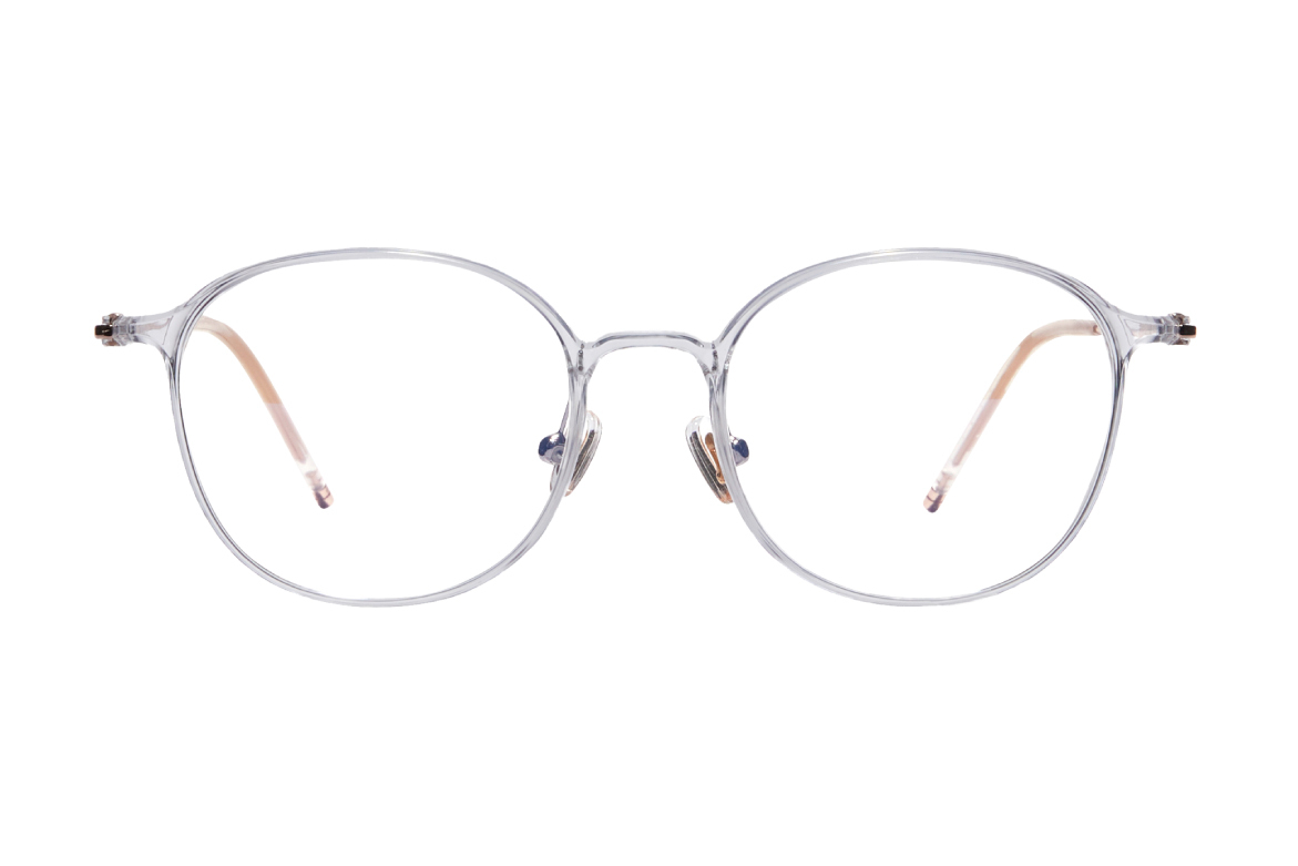 メガネ CARIN Shimizu C4 Clear Pink SIMIZE C4 CARIN光學眼鏡-CF2A09 C4 (AIR S C4)_透明-玫瑰金#IU同款-韓國