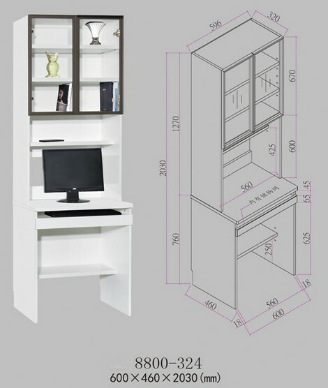 🌟包送裝🌟 8800系列 亮光白色 高身電腦枱系列(8800-324)(8800-321)(8800-336)