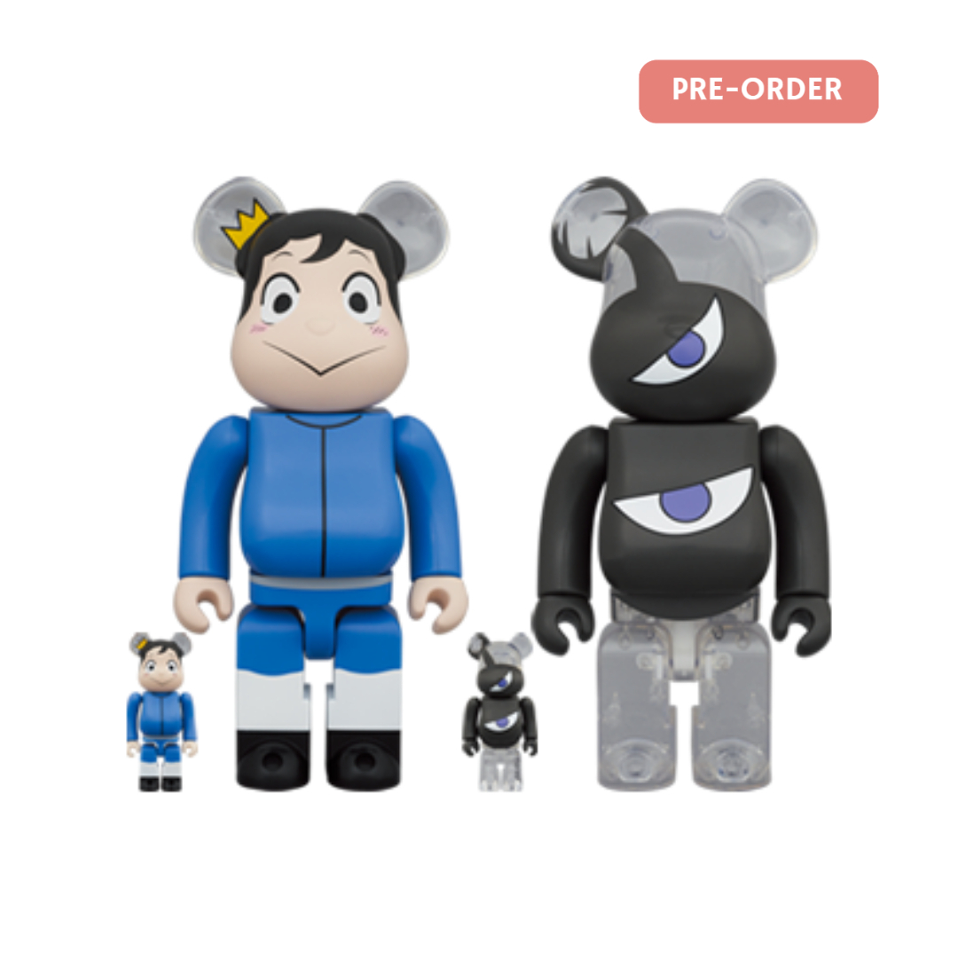 BE@RBRICK 王様ランキング ボッジ & カゲ 國王排名 波吉&卡克 100％ & 400％ (4PCS SET)