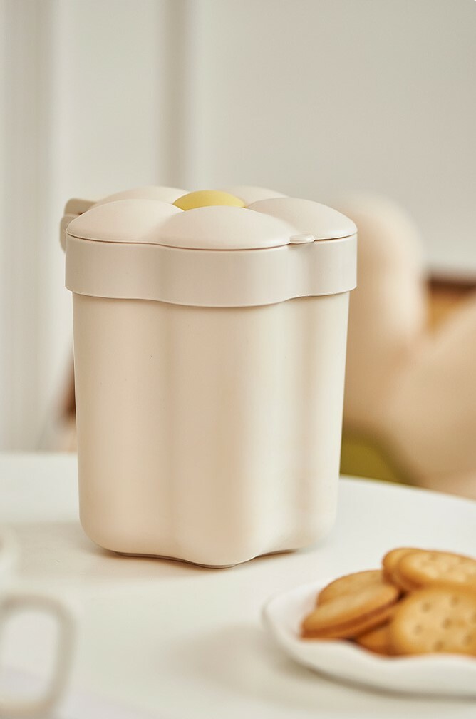 《1379》桌面小花垃圾桶