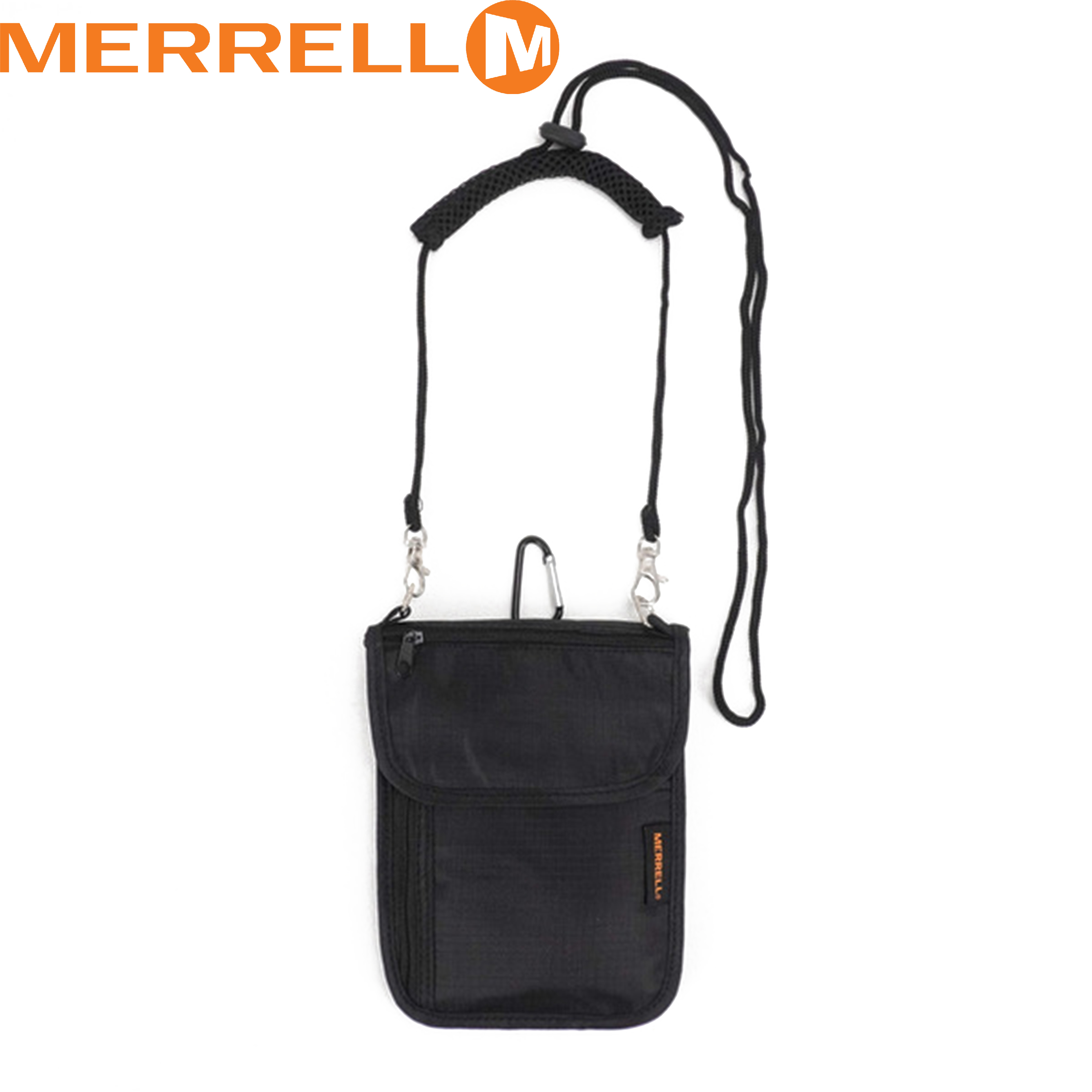 MERRELL 美國 旅行護照隨身包 黑 旅行/斜背包/休閒/輕便/簡約/中性包 70ML1909T