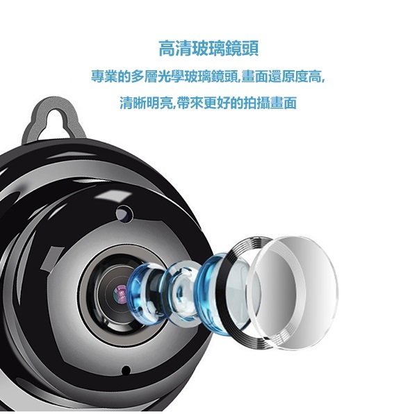 Korea JK V380 Upgraded Version Night Vision Smart HD 1080P Wireless WIFI Card Machine Home Security Surveillance Camera Camera (J0667)