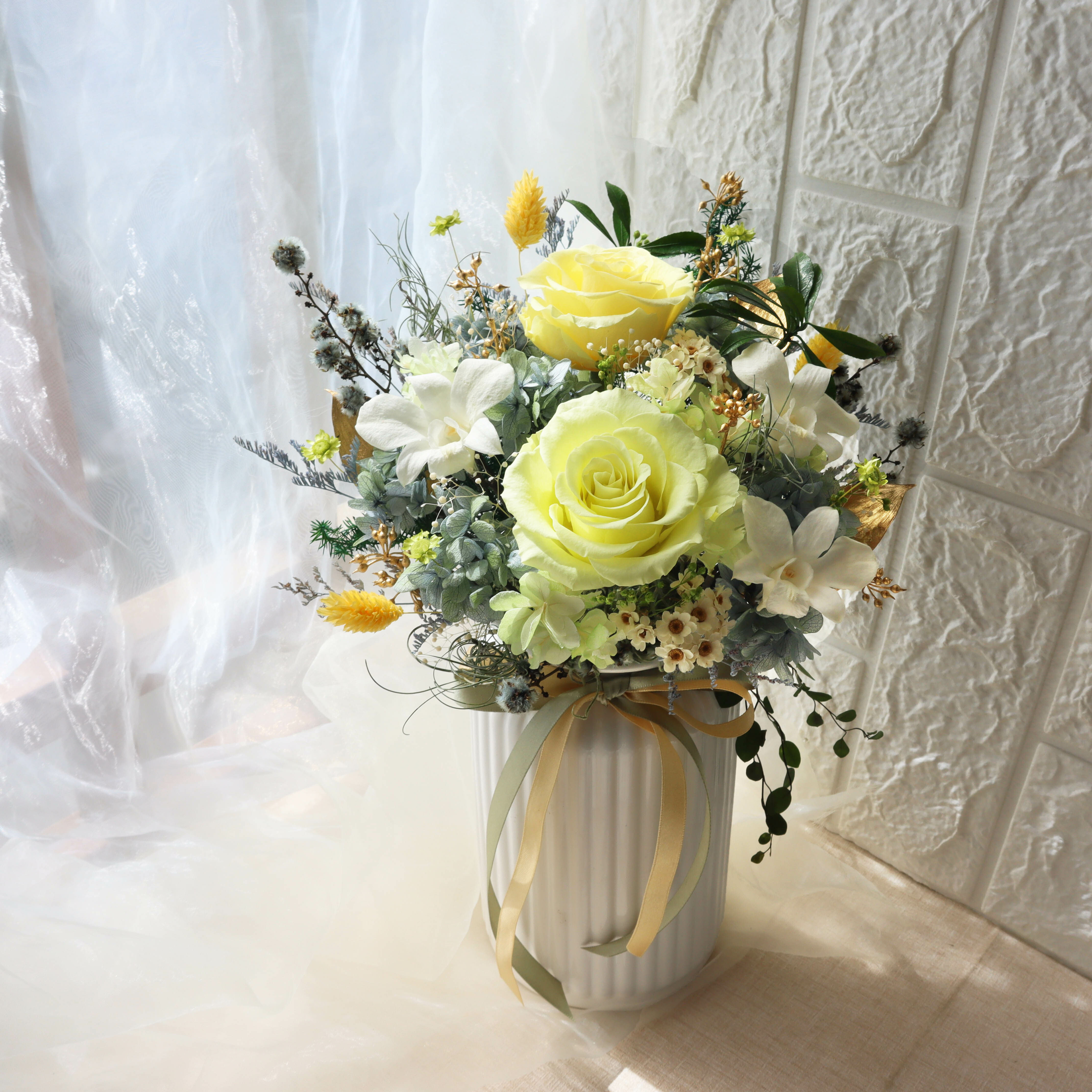 永生桌花|典雅石斛蘭|開幕賀禮|新居入厝|室內布置|升職賀禮|