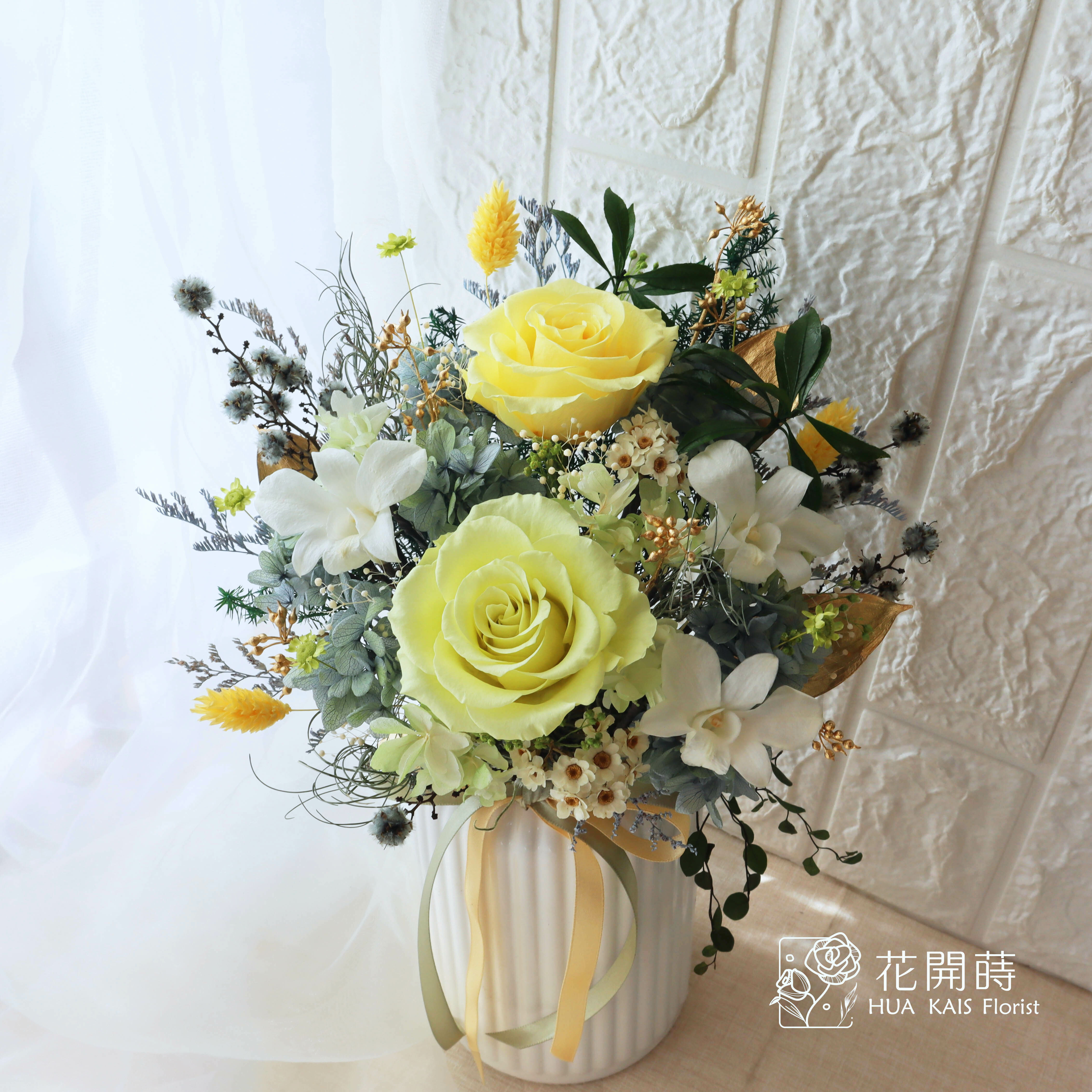 永生桌花|典雅石斛蘭|開幕賀禮|新居入厝|室內布置|升職賀禮|