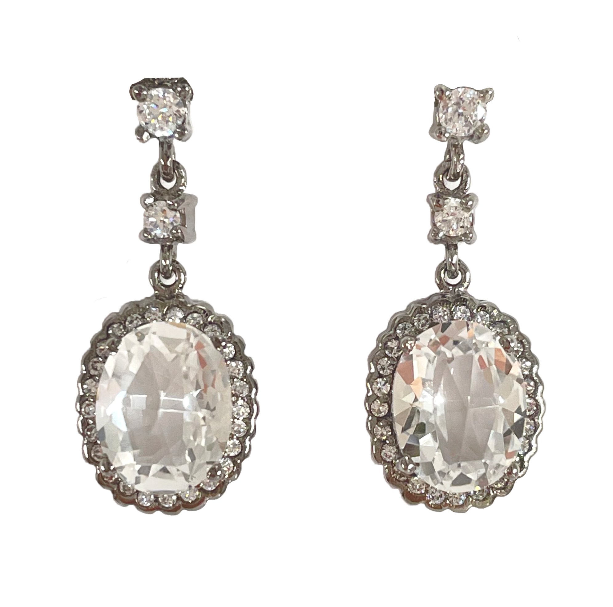 凝結璀璨冰晶耳環