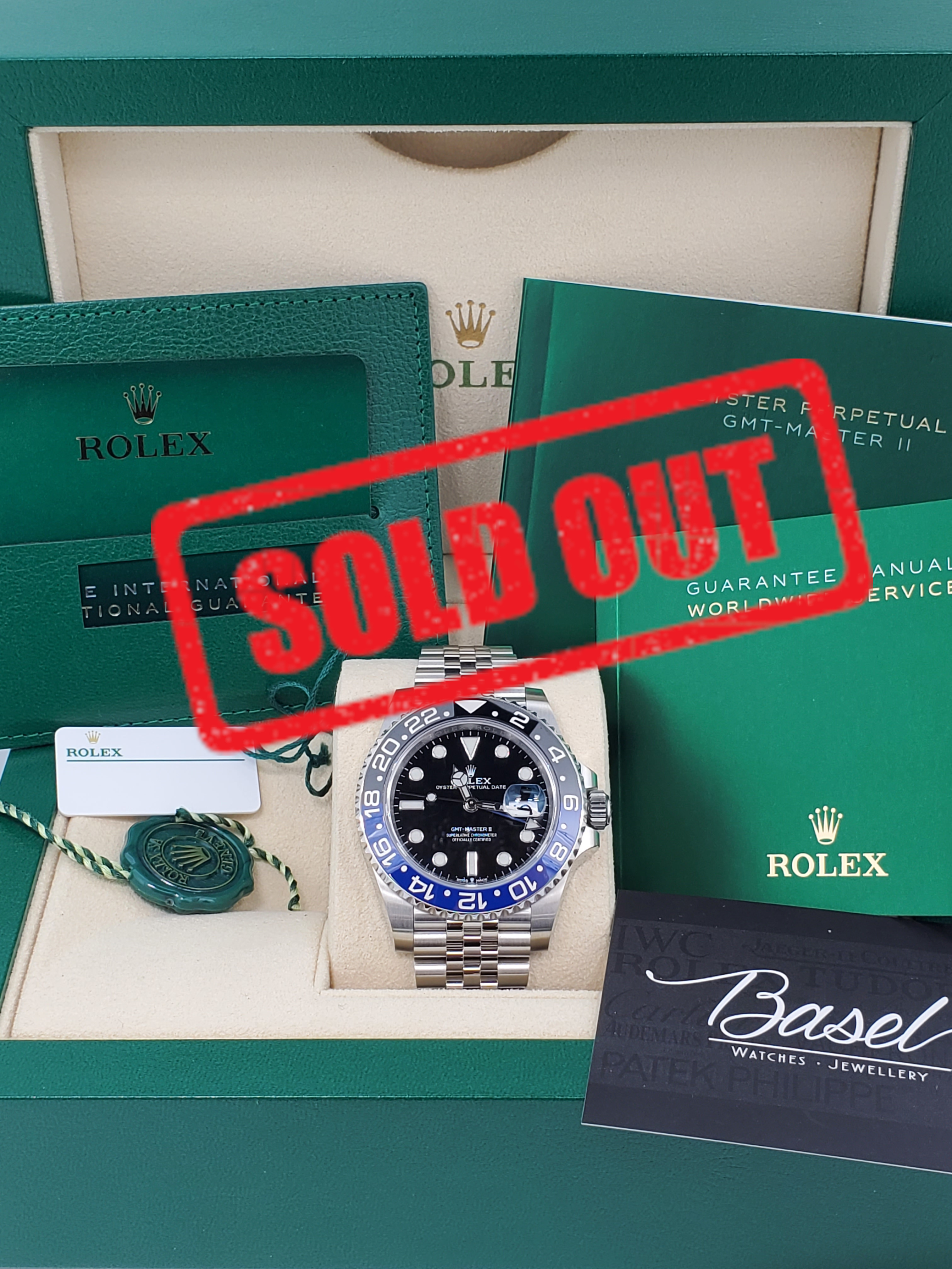 PRE-OWNED ROLEX 126710BLNR 126710 GMT-MASTER II BATMAN STEEL JUBILEE 40 MM - 2020