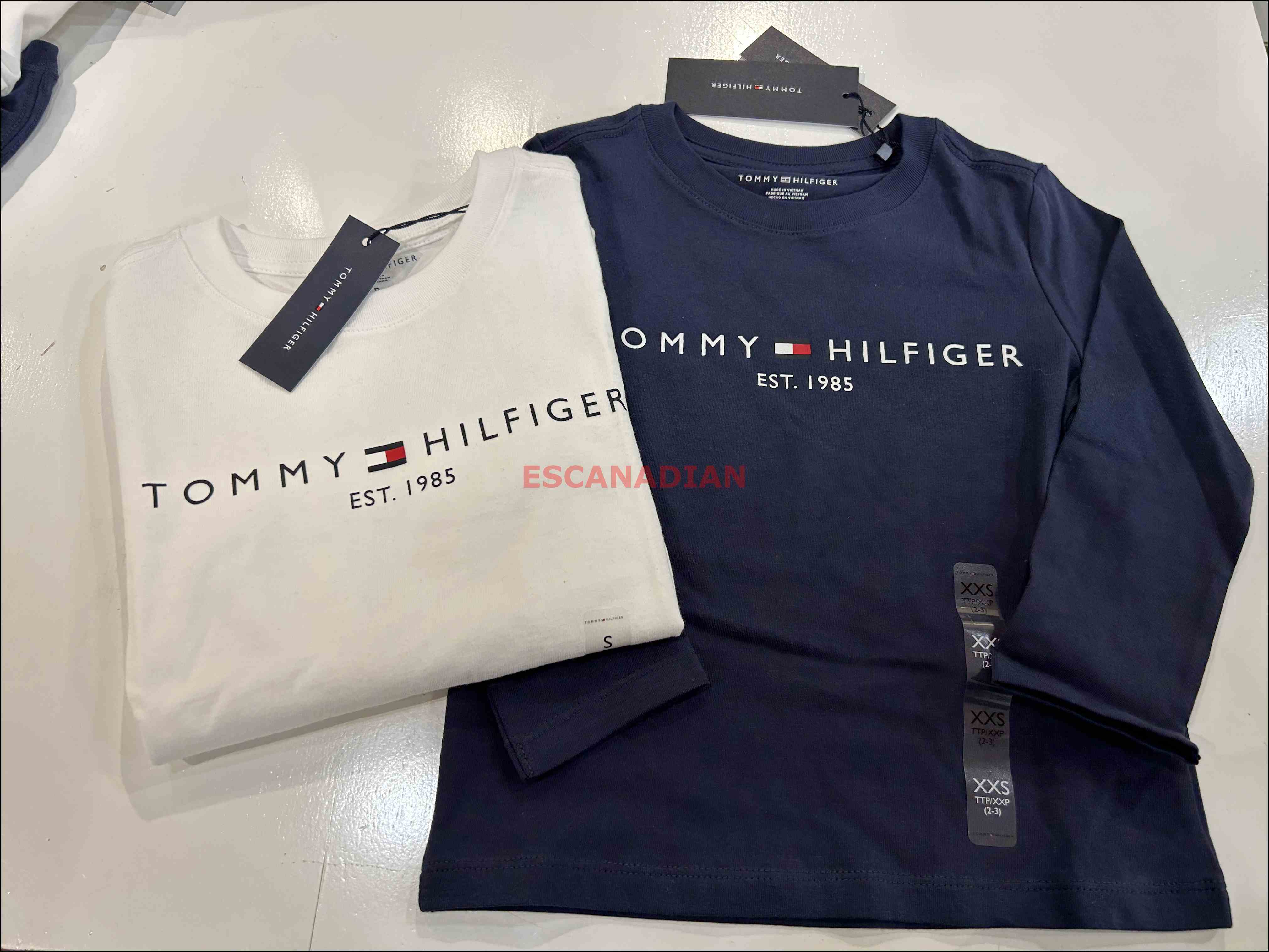 TOMMY 男大童 經典字樣 長TEE (2色)