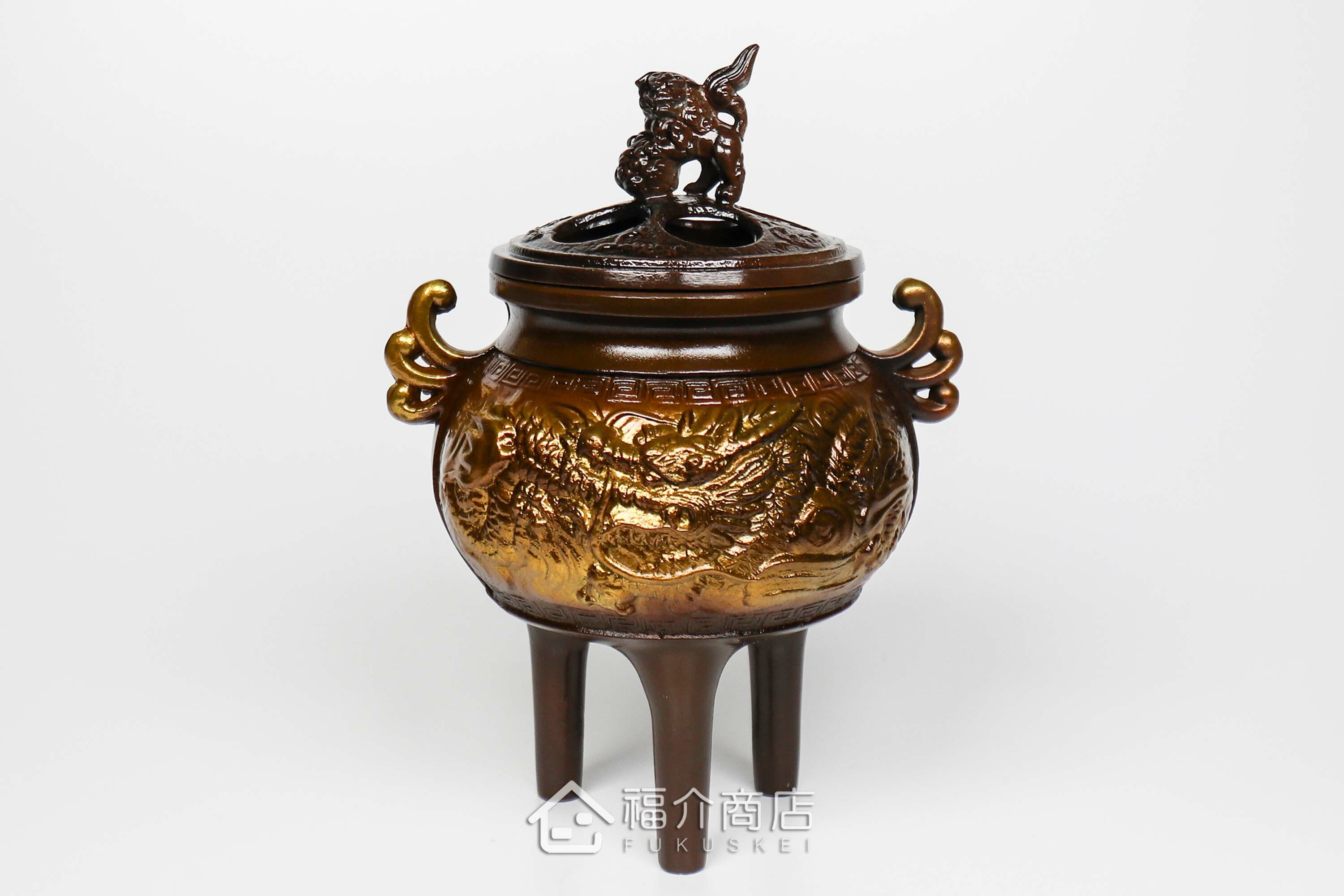 龍圖案的香爐