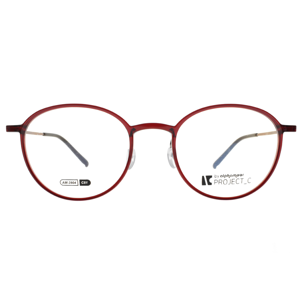 【Alphameer】AM3904 C81 Project-C系列 波士頓圓框光學眼鏡