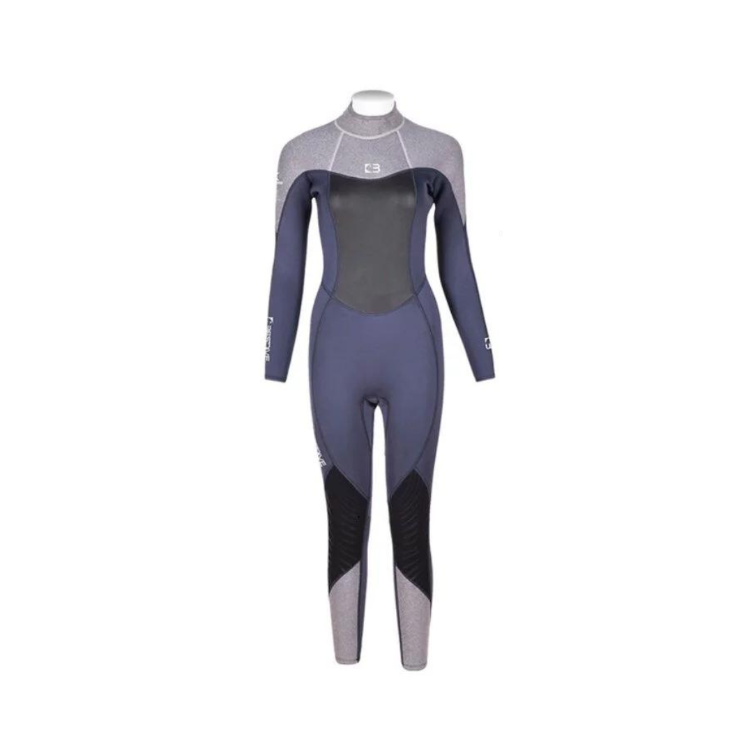 ▲現貨 Bestdive 女款 3mm 棉彩系列 連身防寒衣 (沉穩灰+靜謐灰)