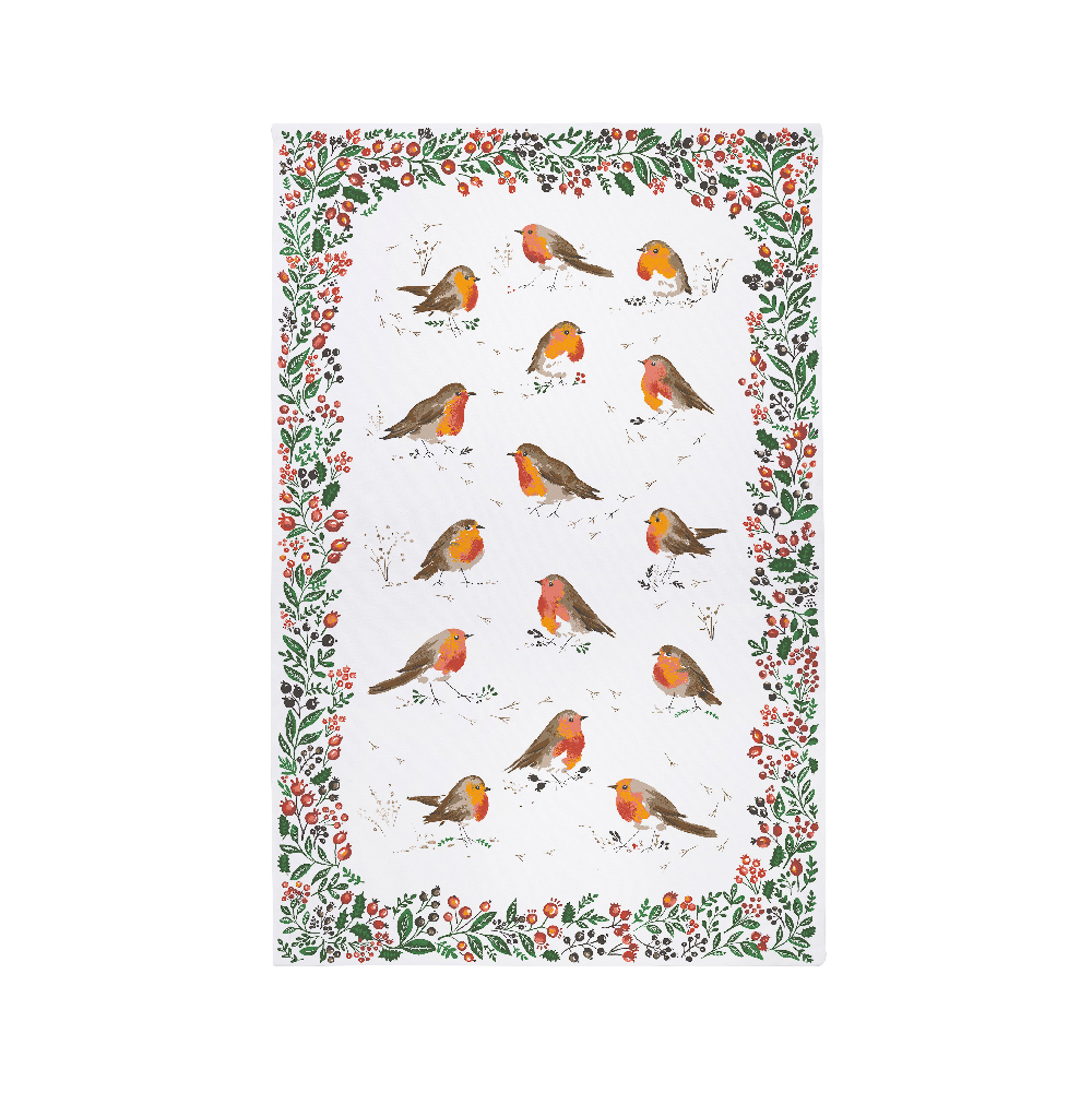 環保再生棉飾布-Robins & Berry Border