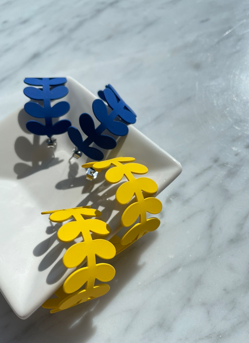 [現貨] 夏日棕梠葉耳環