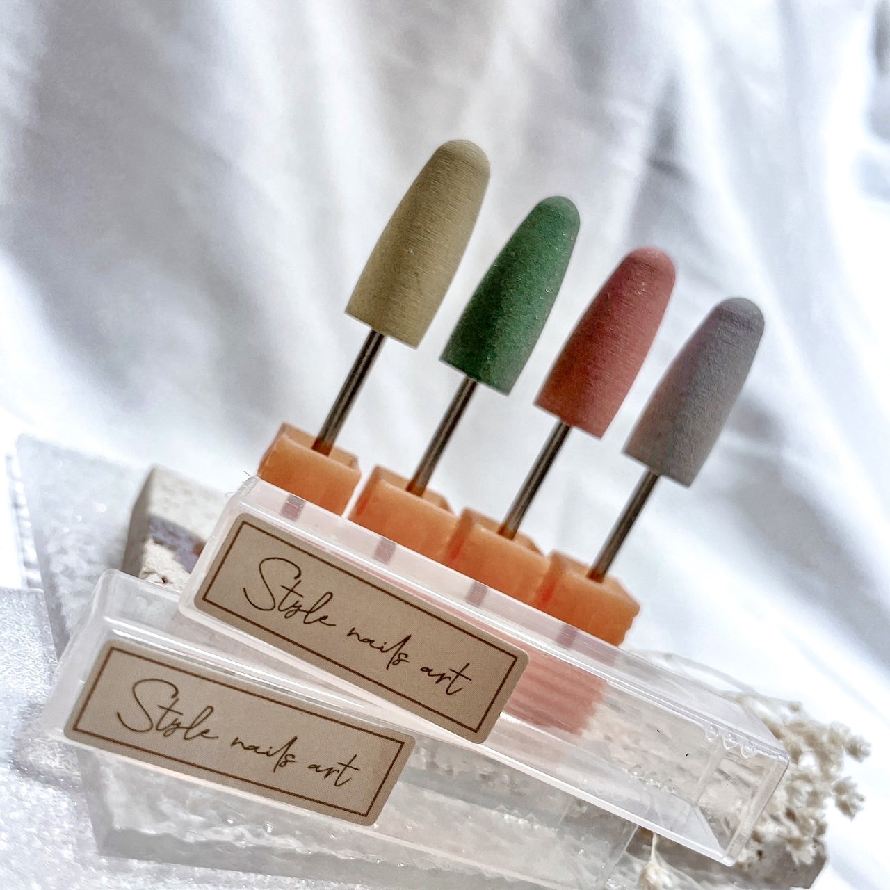 【磨頭】圓潤指緣毛邊處理保養磨頭四色