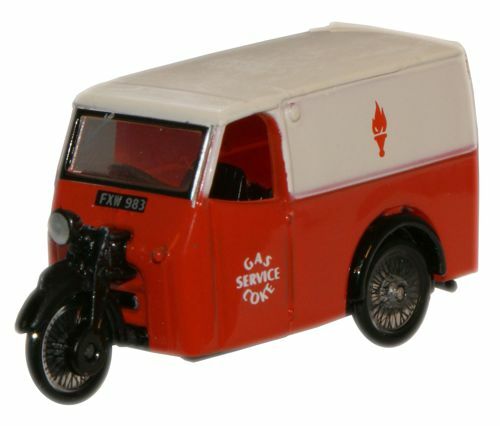 1/76 OXFORD Tricycle Van - Gas And Coke Service (76TV004)