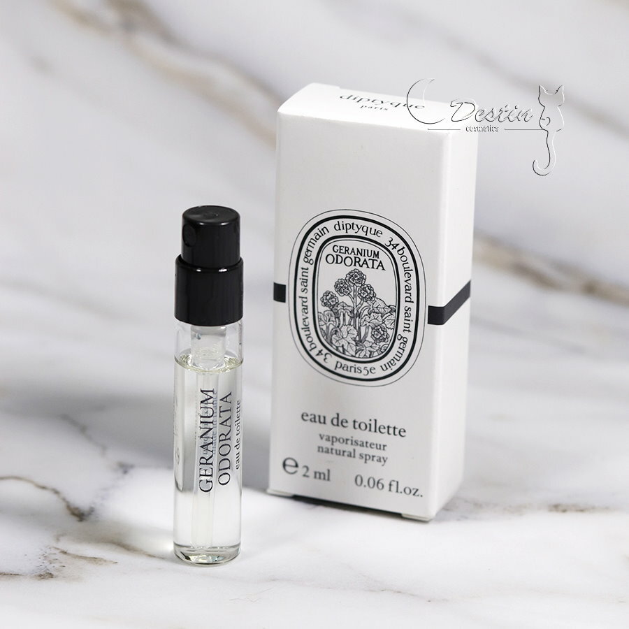 Diptyque 天竺葵之水Geranium Odorata 中性淡香水2mL 可噴式全新試管香水