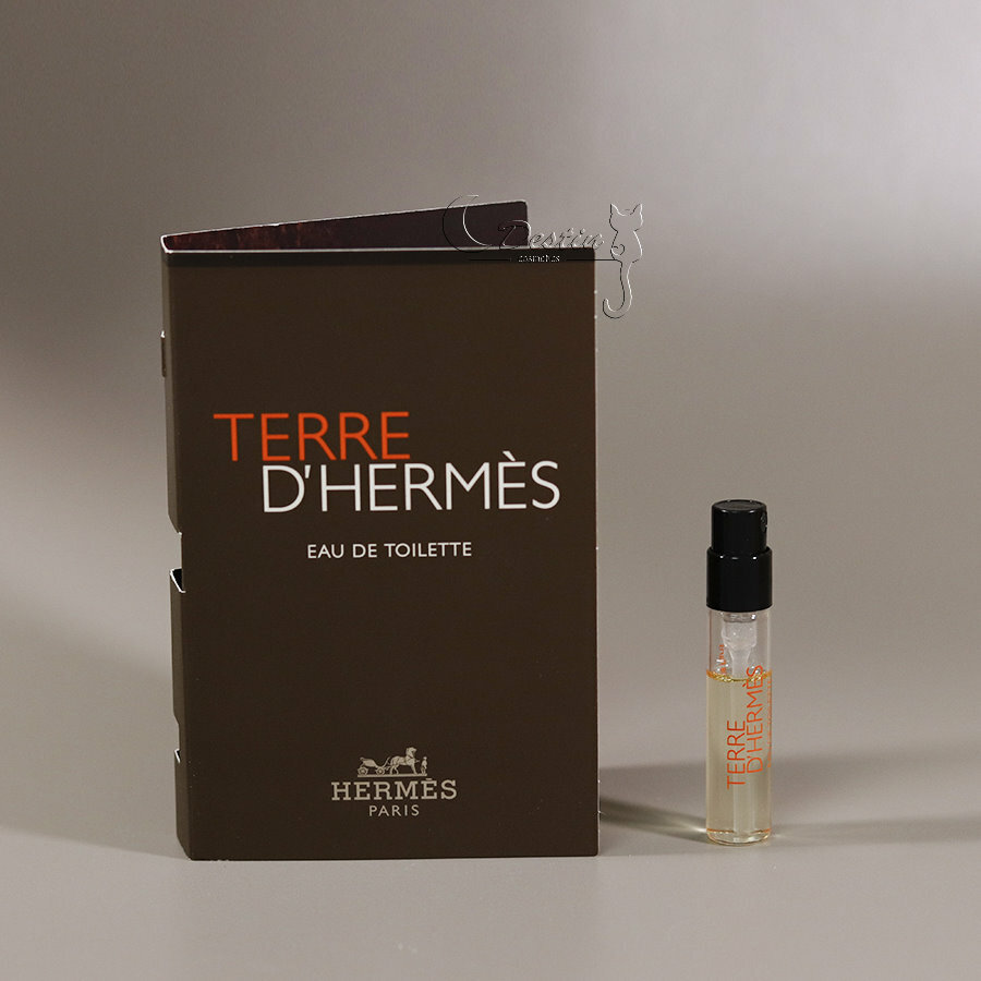 Hermes 愛馬仕TERRE D'HERMES 愛馬仕大地男性淡香水2ml 可噴式試管香水全新