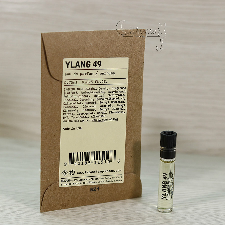 Le Labo 依蘭49 Ylang 49 中性淡香精0.75mL 沾式試管香水全新