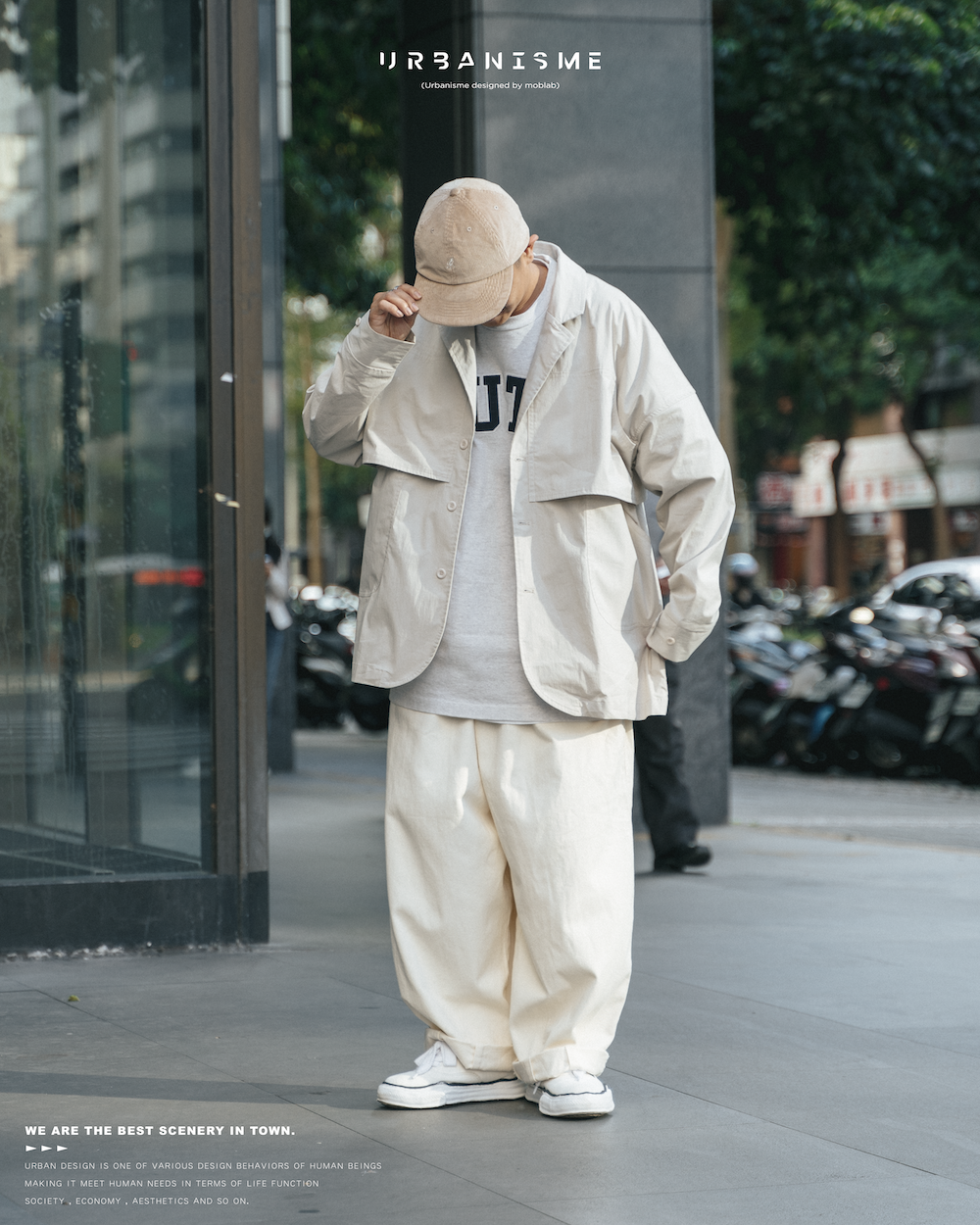 URBANISME 質感米杏風衣夾克