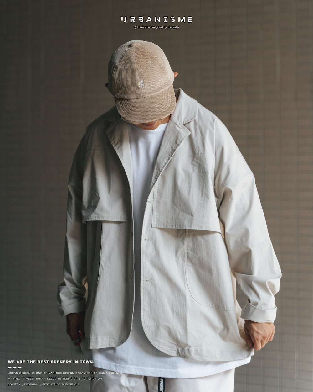 URBANISME 質感米杏風衣夾克