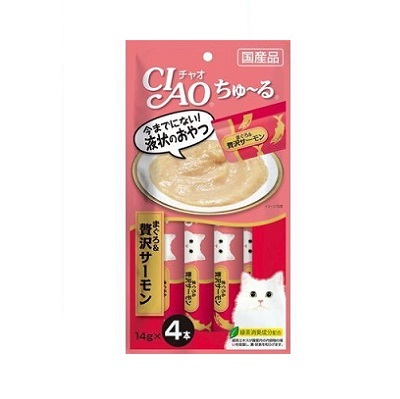 CIAO 吞拿魚+三文魚醬 (14gx4支裝)【$100 X 7 包】【可混合其他口味】