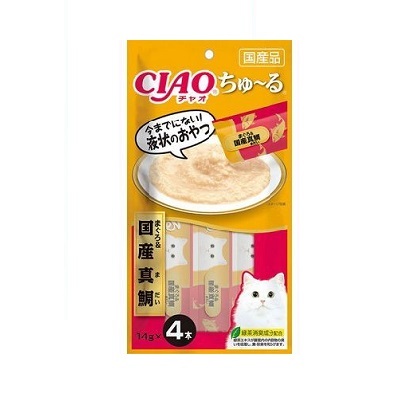 CIAO 吞拿魚 + 國產真鯛醬 (14gx4支裝) 【$100 X 7 包】【可混合其他口味】