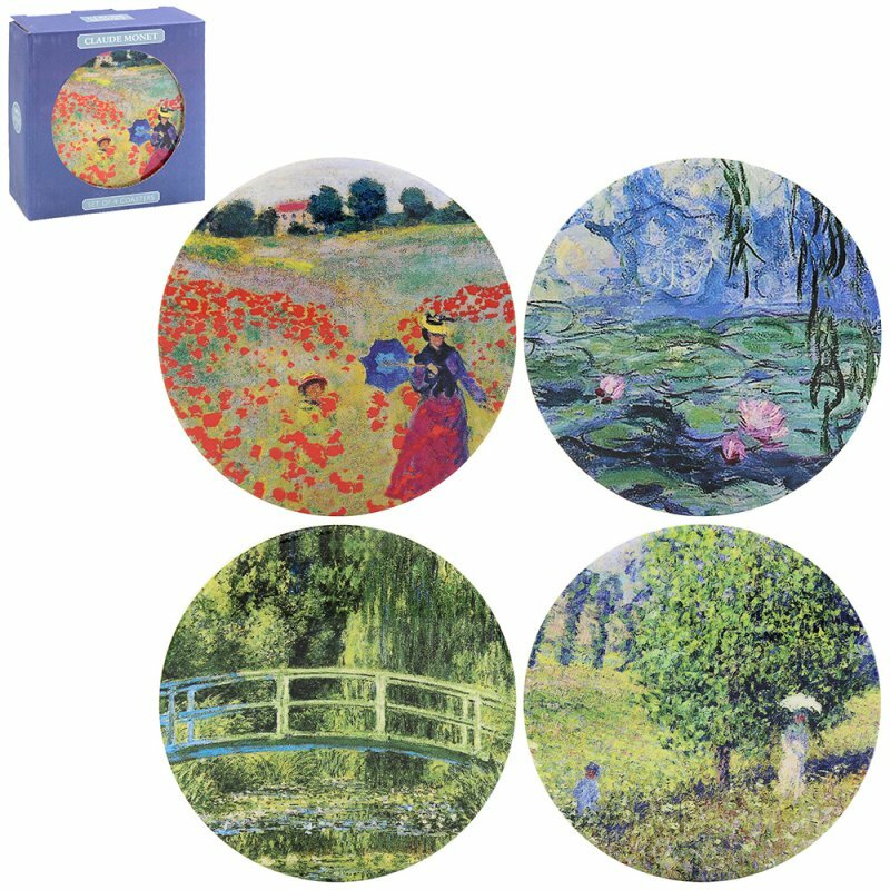 lesser&pavey,monet,莫內,印象派,杯墊,杯墊組,內湖,換個角度有限公司