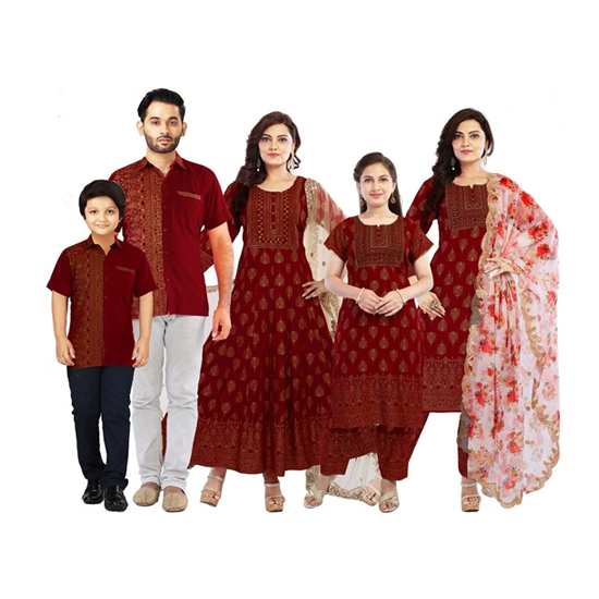 Sonali Premier Quality Family Collections Men Shirt Kurtis Women Kids Wear Kemeja Labuh Baju Sedondon Kemeja Lelaki Q1753/Q1754/Q1755/Q1756/Q1757