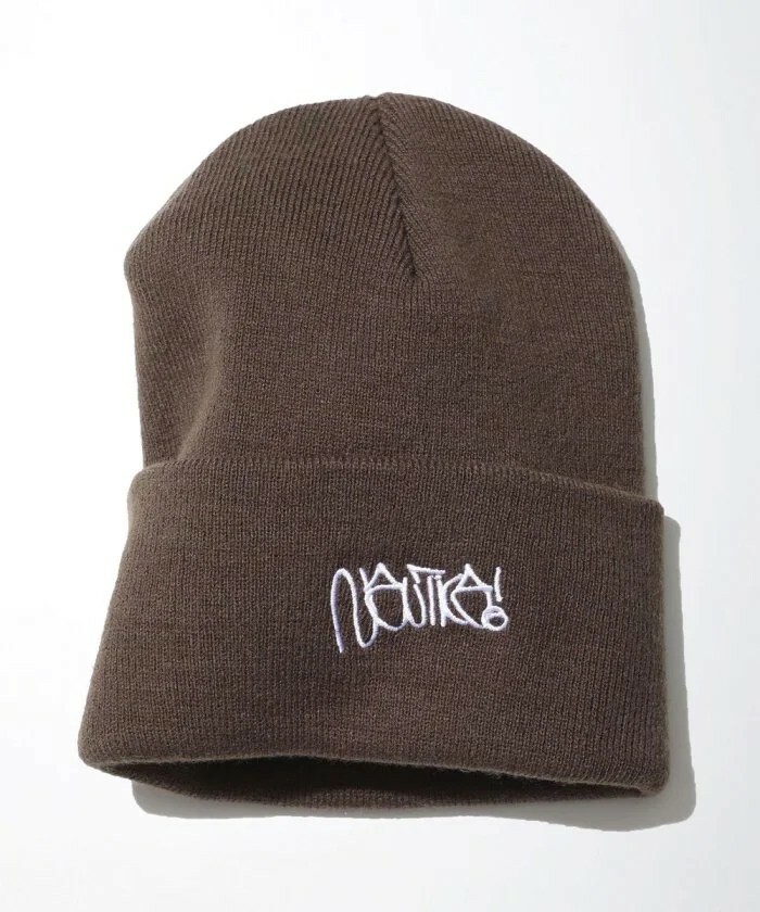 NAUTICA Rib Knit Cap "JOTA" 刺繡 針織毛帽