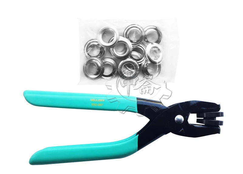 ＊中崙五金【附發票】帆布扣鉗 帆布打孔器 皮革打孔器 (附鋁製扣環) 雞眼鉗 12MM 台灣製 92-897