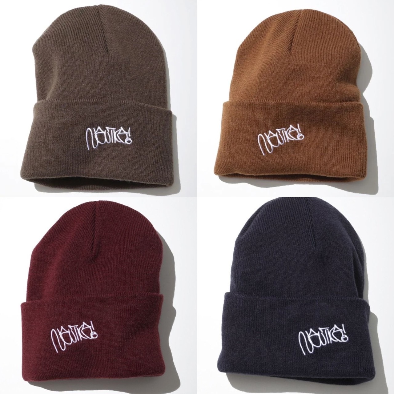 NAUTICA Rib Knit Cap "JOTA" 刺繡 針織毛帽