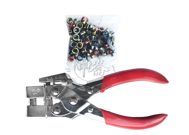 ＊中崙五金【附發票】兩用打孔器 帆布扣鉗 皮革打孔器 (附扣環) 雞眼鉗 4MM 台灣製 92-890