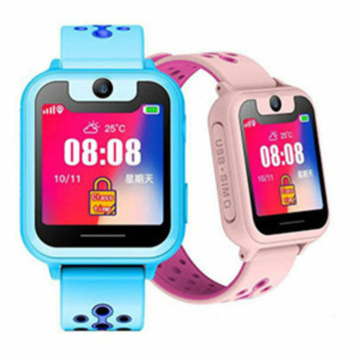 Japan TSK CS6 children smart touch phone watch LBS base station positioning remote camera (P2311)