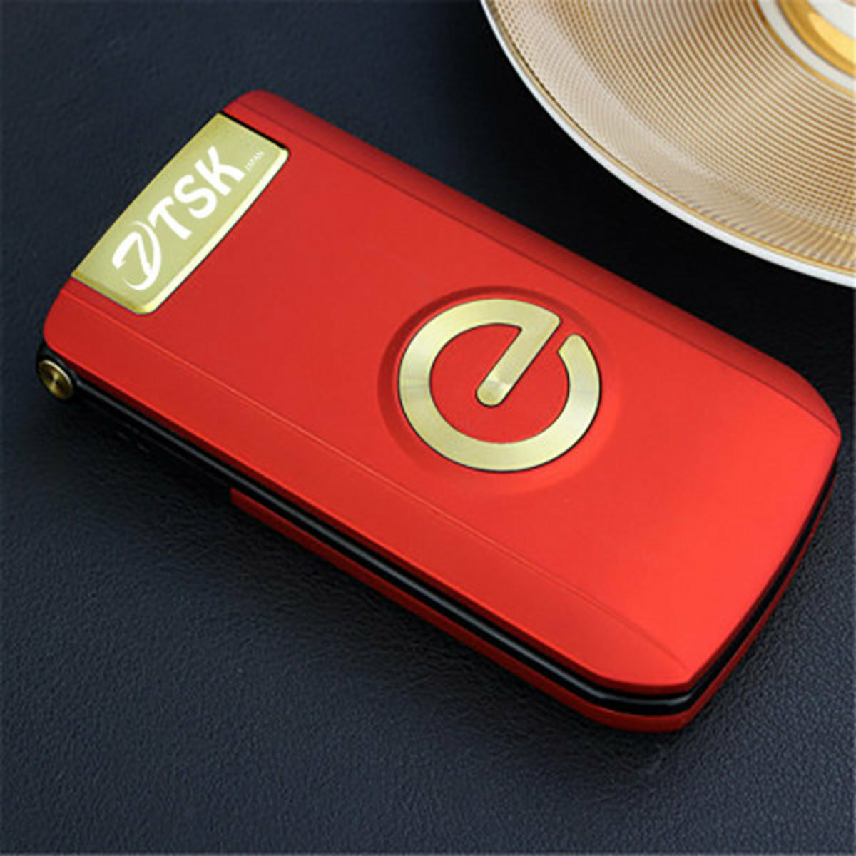 Japan TSK A812 Elderly Safety Folding Mobile Phone/Extra Large Ringtone Font/Original Licensed Goods - Free CSL $48 Phone Card (P1518)