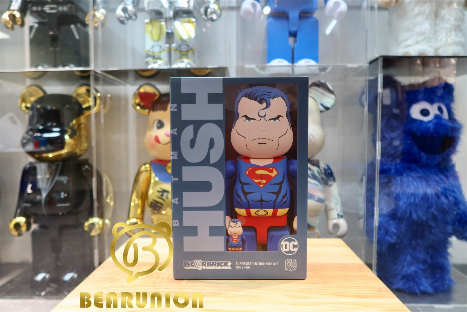 BEARBRICK SUPERMAN (BATMAN: HUSH Ver.) 100% & 400%