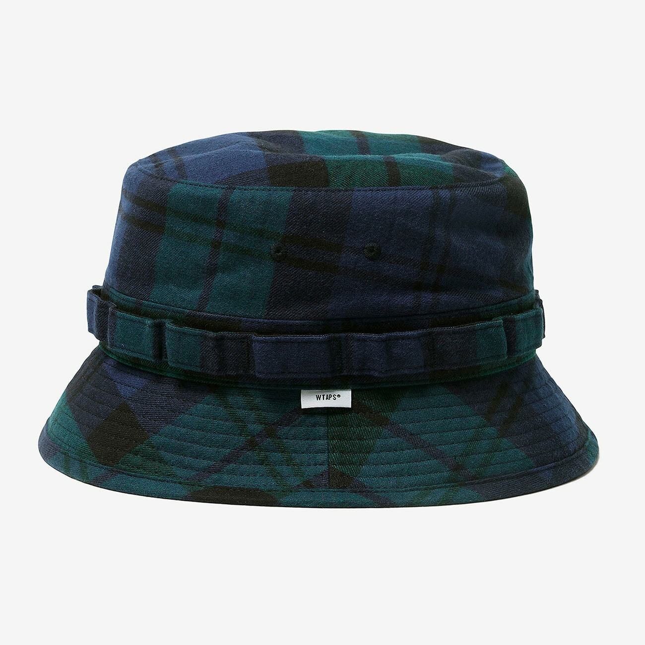 WTAPS COTTON FLANNEL BUCKET HAT GREEN-