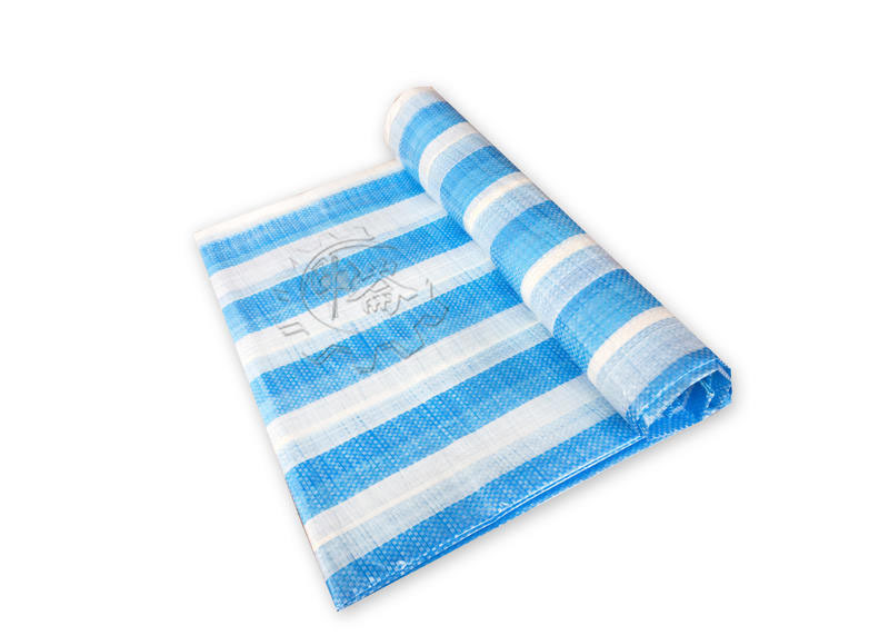 ＊中崙五金【附發票】專業藍白帆布 ( 30*30台尺 ) 防水帆布 工程 塑膠布 四角打孔 台灣製