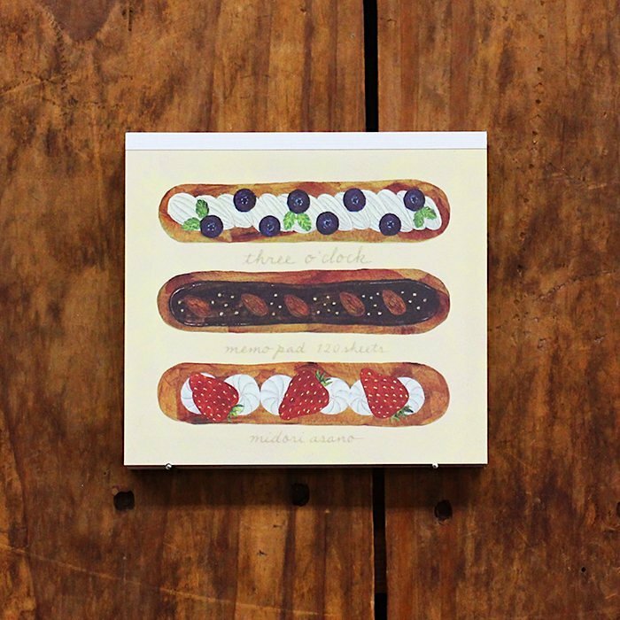 Hyogensha Memo Pad－Midori Asano Three o’clock (Japanese Stationery Brand)