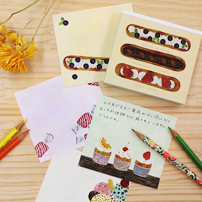 Hyogensha Memo Pad－Midori Asano Three o’clock (Japanese Stationery Brand)