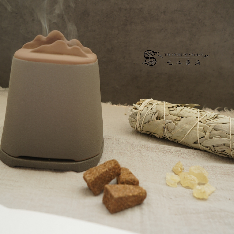 美國製作白柯巴與白鼠尾草香塔 香塔 錐香 （7顆罐裝）－光之薩滿