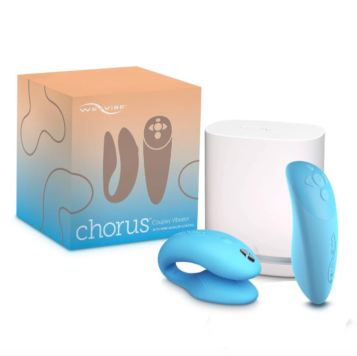〔加拿大品牌〕We-Vibe Chorus 手機遙控情侶共震器 (粉藍色／紫色／粉紅色／橙色／宇宙藍色)