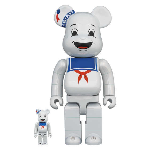 🥇現貨🥇BEARBRICK 400%&100% STAY PUFT MARSHMALLOW MAN WHITE CHROME