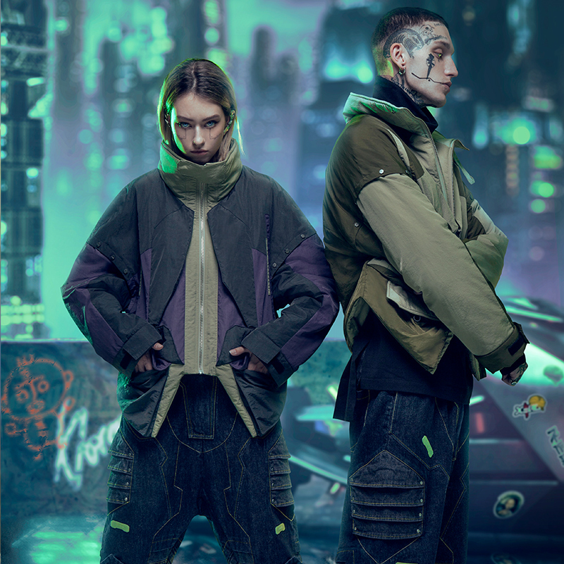 不作惡「異度駭客夾克」賽博朋克短款機能夾克