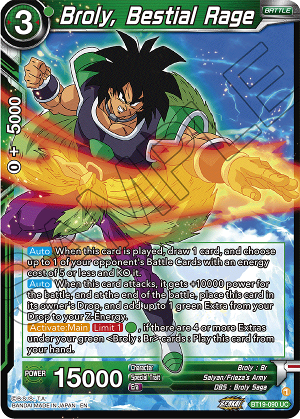 BT19-090 Broly, Bestial Rage